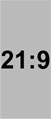 Werbedisplay im Format 21:9 im Hochformat