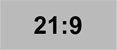 Werbedisplay im Format 21:9 im Querformat