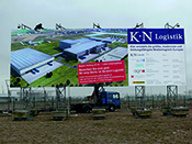 Baustellenschild Werbetechniker Schleswig