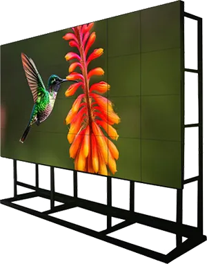 Werbepylon und Werbestele mit Display für moderne Außenwerbung Video Wall Großbildleinwand