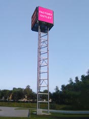 Werbeturm mit Werbedisplay kaufen in Isselburg